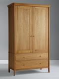 John Lewis Essence Double Wardrobe, Oak