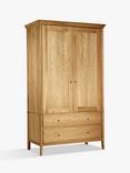 John Lewis Essence Double Wardrobe, Oak