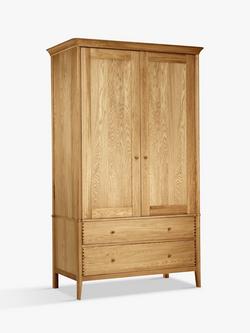 John Lewis Essence Double Wardrobe, Oak, Oak