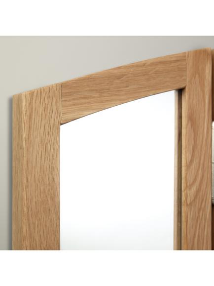 John Lewis Essence Gallery Mirror, Oak - view 2, Oak