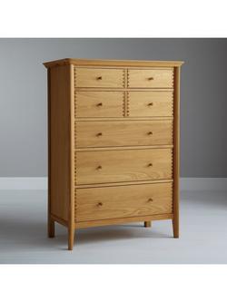 John Lewis Essence Wide 7 Drawer Chest, Oak, Oak