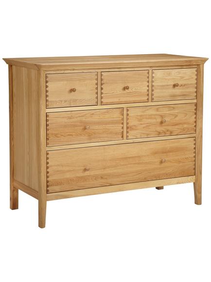 John Lewis Essence 6 Drawer Chest, Oak, Oak