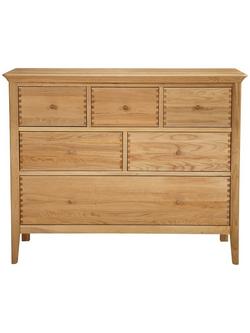 John Lewis Essence 6 Drawer Chest, Oak - view 2, Oak