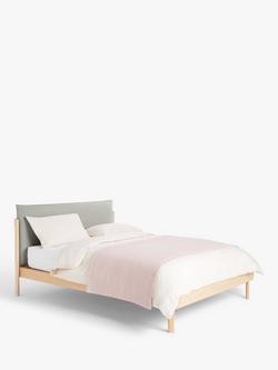 John Lewis Pillow Bed Frame, King Size, Natural/Grey