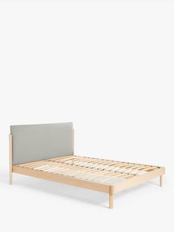 John Lewis Pillow Bed Frame, King Size - view 2, Natural/Grey