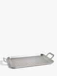 John Lewis Stainless Steel BBQ Grill Topper, 45cm