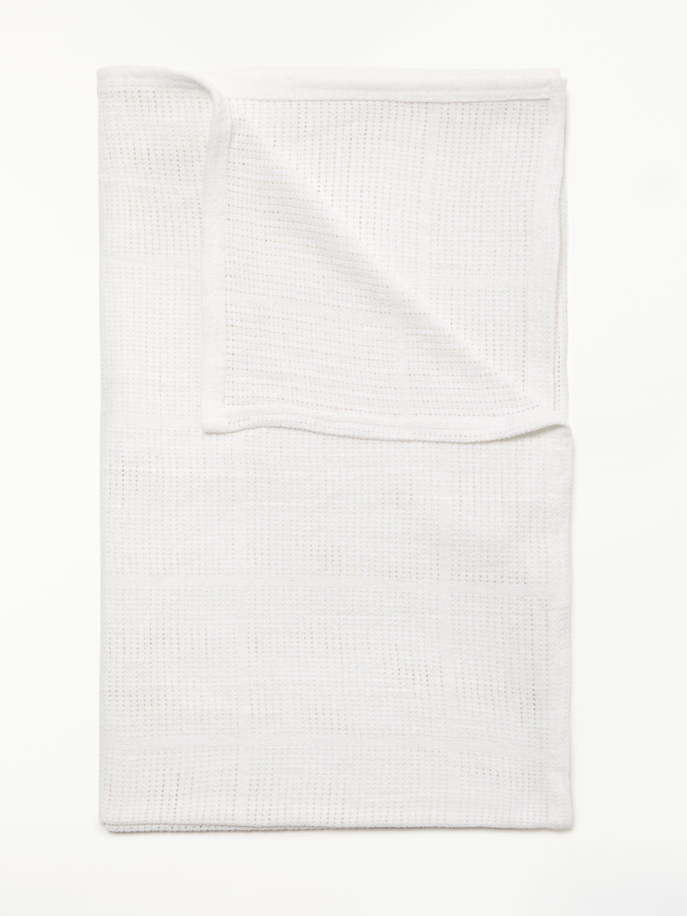 John Lewis & Partners Baby Cellular Pram Blanket, 90 x 70cm