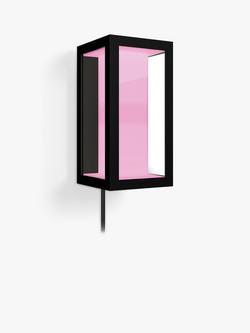 Philips Hue White & Colour Ambiance Impress LED Smart Plug In Outdoor Wall Light Extension, Black - view 2, Black
