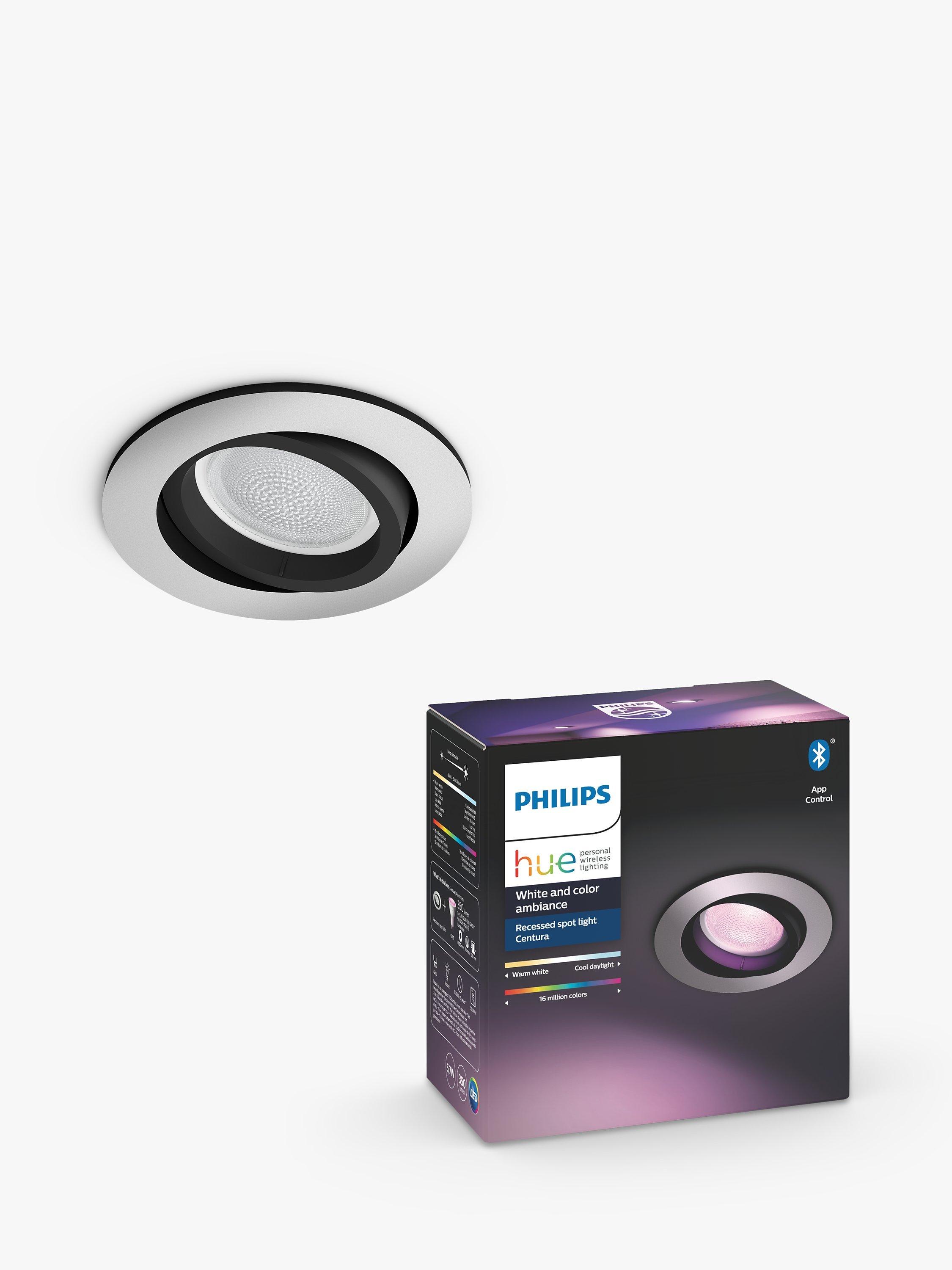 Philips Hue White and Colour Ambiance Centura LED Smart Recessed Spotlight with Bluetooth