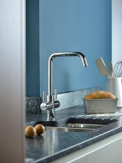 Pronteau by Abode Propure Quad 4-In-1 Instant Steaming Hot & Filtered Water 2 Lever Kitchen Tap - view 2, Chrome