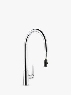 Abode Coniq R Single Lever Pull-Out Kitchen Mixer Tap - view 2, Chrome