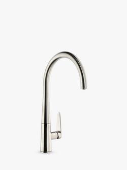 Abode Coniq R Single Lever Kitchen Mixer Tap, Brushed Nickel