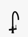 Abode Puria Aquifier Water Filter Single Lever Kitchen Tap, Matt Black