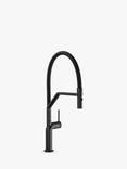 Abode Tubist Professional Pull-Around Spray Single Lever Kitchen Mixer Tap, Matt Black