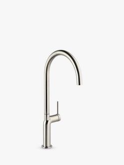 Abode Tubist Single Lever Kitchen Mixer Tap, Brushed Nickel