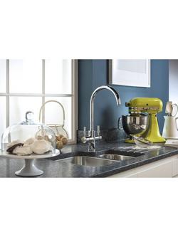 Pronteau by Abode Propure Swan 4-In-1 Instant Steaming Hot & Filtered Water 2 Lever Kitchen Tap - view 2, Chrome