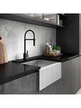 Abode Atlas Professional Pull-Around Spray Single Lever Kitchen Mixer Tap, Matt Black