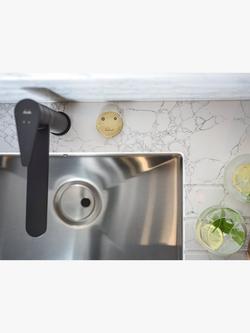 Abode Swich Round GAC Soft Water Filter Tap Converter - view 2, Brushed Brass