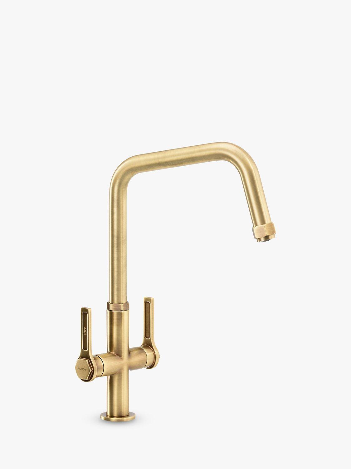 Abode Hex Quad Monobloc 2 Lever Kitchen Tap