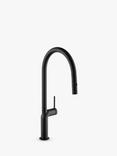Abode Tubist Single Lever Pull-Out Spray Kitchen Mixer Tap, Matt Black