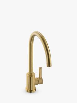 Abode Atlas Single Lever Kitchen Mixer Tap, Brushed Brass