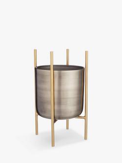 Design Project by John Lewis No.160 Pot, Medium - view 2, Metallic