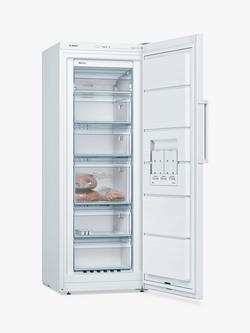 Bosch Series 4 GSN29VWEVG Freestanding Freezer, White - view 2, White
