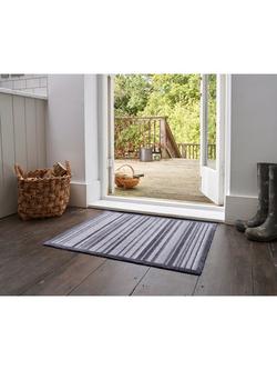 Turtle Mat Slate Stripe Door Mat - view 2, Slate