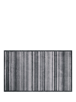 Turtle Mat Stripe Runner Door Mat, Slate