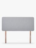 John Lewis Sonning Upholstered Headboard, King Size, Cotton Effect Grey