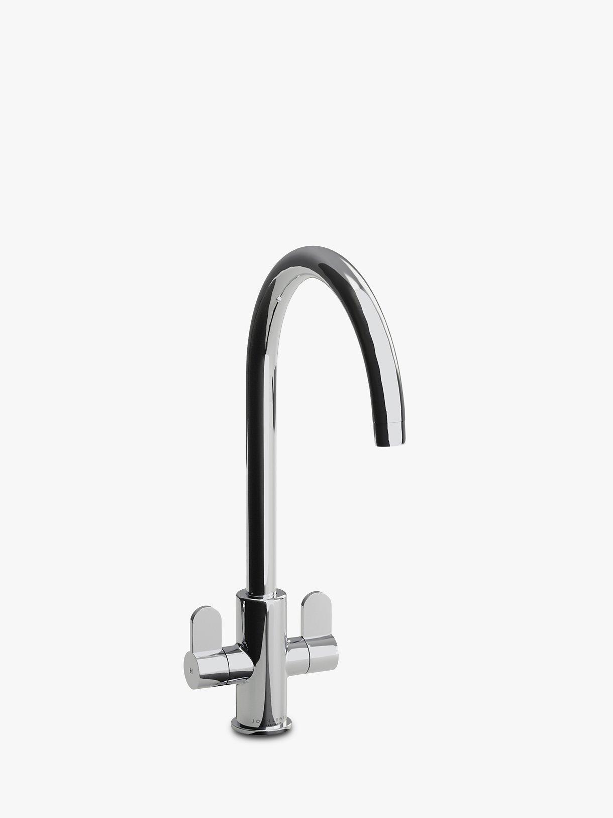 John Lewis Klass 2 Lever Kitchen Tap, Chrome