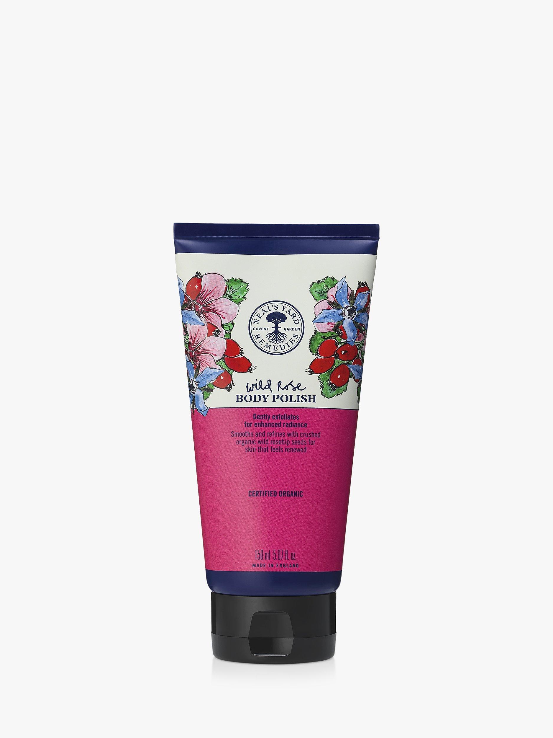 Product image 1 of 3, which shows Neal's Yard Remedies Wild Rose Body Polish, 150ml