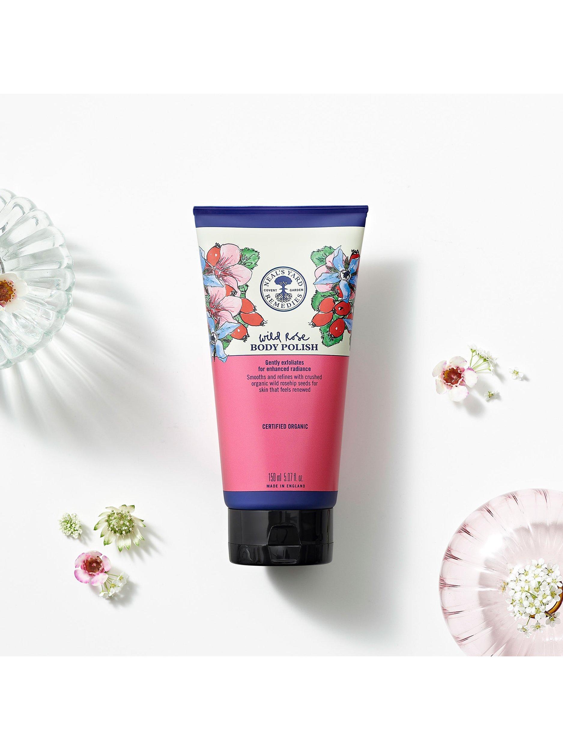 Product image 2 of 3, which shows Neal's Yard Remedies Wild Rose Body Polish, 150ml