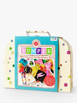Buttonbag Bumper Sewing and Embroidery Carry Kit, White/Multi