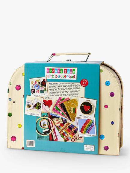 Buttonbag Bumper Sewing and Embroidery Carry Kit - view 2, White/Multi
