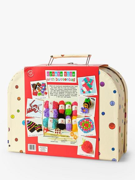 Buttonbag Bumper Knitting and Crochet Carry Kit - view 2, White/Multi