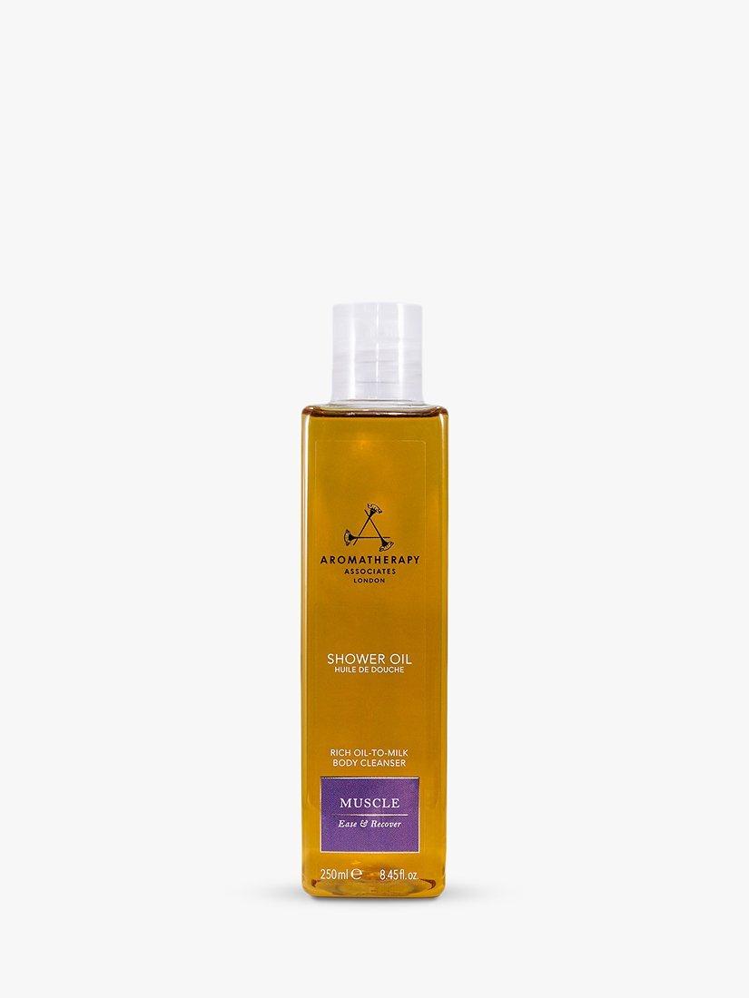 Product image 1 of 4, which shows Aromatherapy Associates Muscle Shower Oil, 250ml