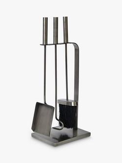 Ivyline Fireside Set, Pewter - view 2, Pewter