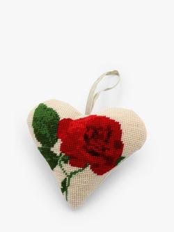 Cleopatra's Needle Lavender Rose Heart Tapestry Kit, Pink Mid