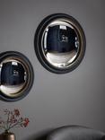 Gallery Direct Rockbourne Round Wood Frame Wall Mirror, 63cm, Black