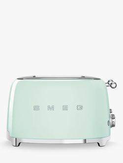 Smeg TSF03 4-Slice Toaster, Green