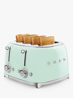 Smeg TSF03 4-Slice Toaster - view 2, Green