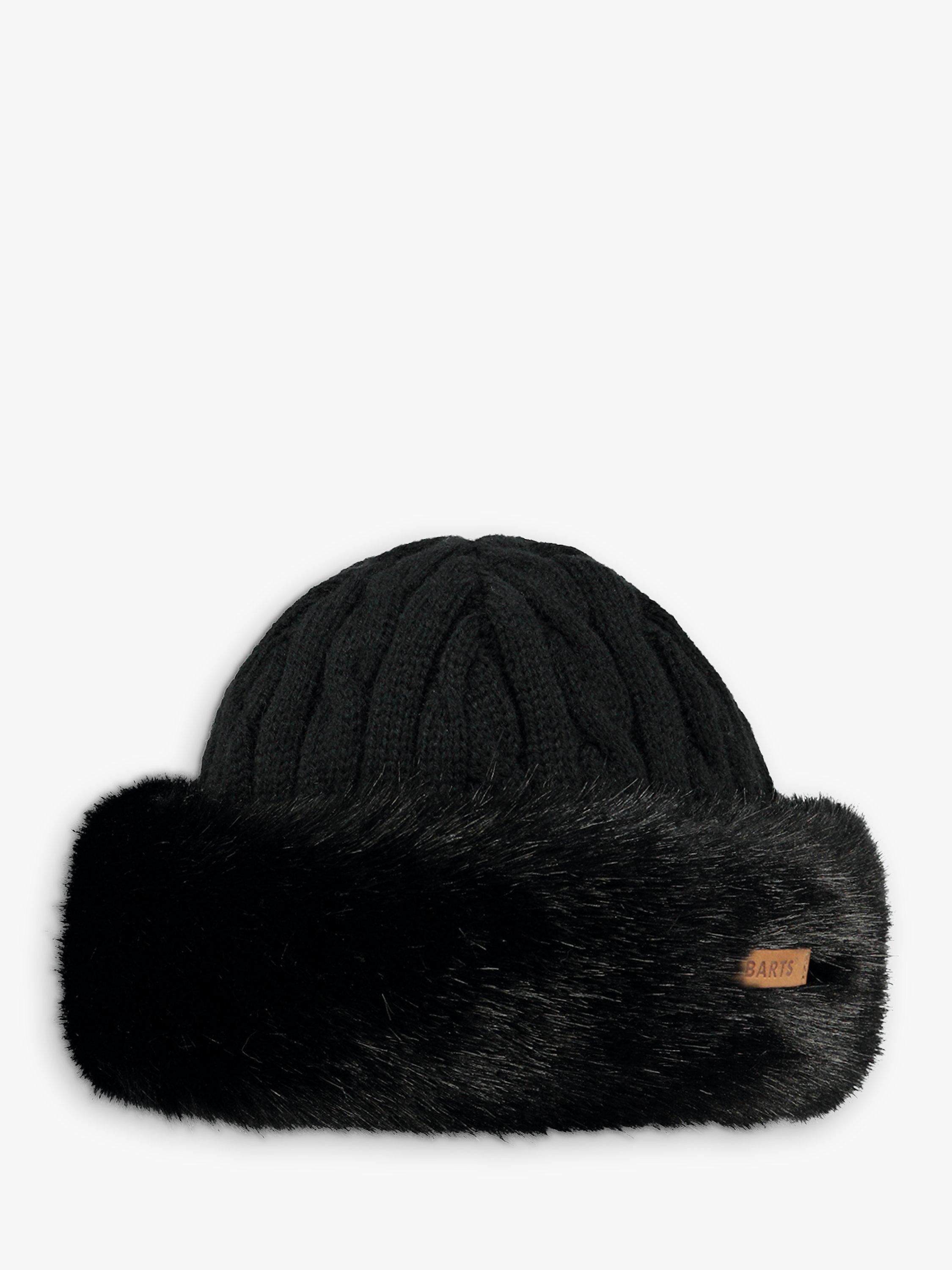 Product image 1 of 2, which shows Barts Faux Fur Cable Bandhat, One Size, Black