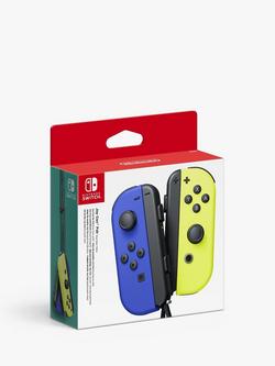 Nintendo Joy-Con Controllers for Switch Console - view 2, Blue/Neon Yellow