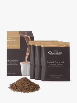 Hotel Chocolat Salted Caramel Hot Chocolate Sachets, 350g - view 2, Multi
