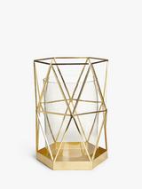 John Lewis Geo Hurricane Candle Holder, H37 cm