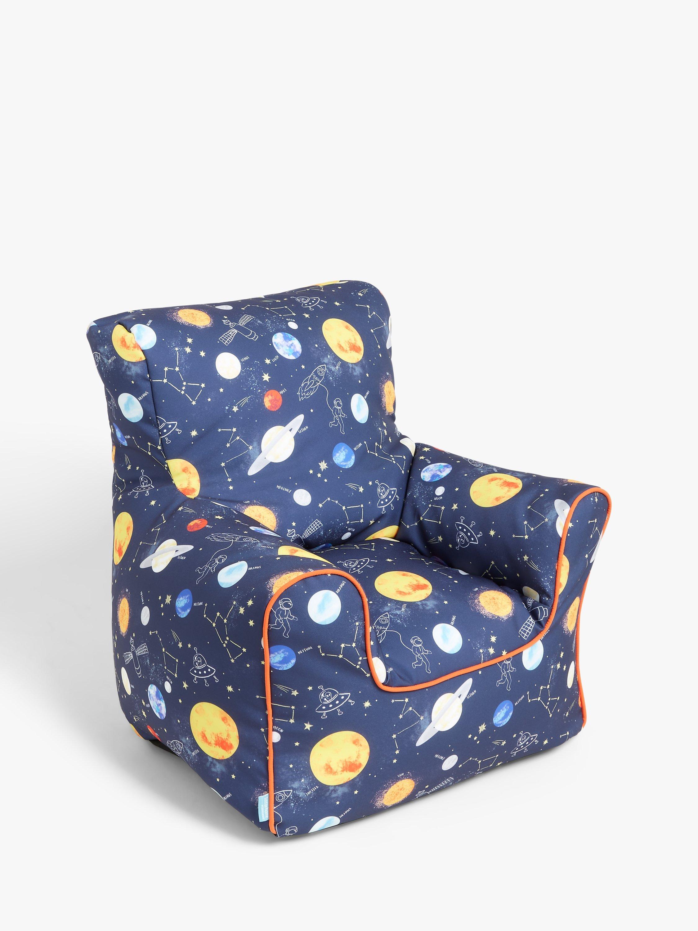 John Lewis Outer Space Bean Bag Chair Blue