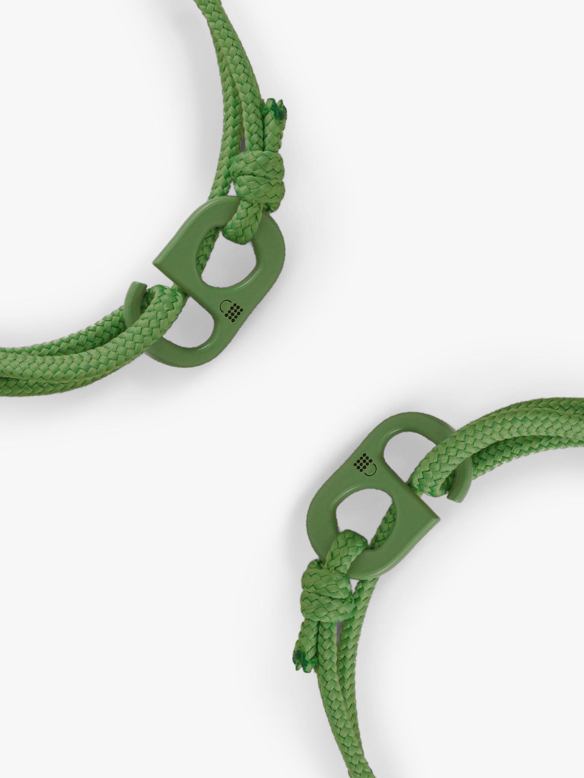 #TOGETHERBAND UN Goal 13 - Climate Action Recycled Plastic Classic Bracelet, Pack of 2, Dark Green