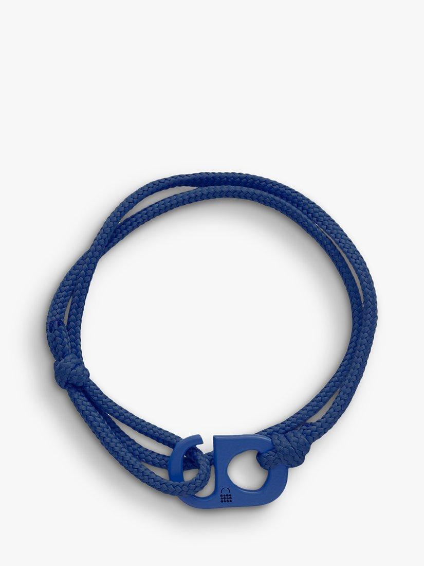 Product image 2 of 5, which shows #TOGETHERBAND UN Goal 17 - Partnerships For The Goals Recycled Plastic Classic Bracelet, Pack of 2, Navy