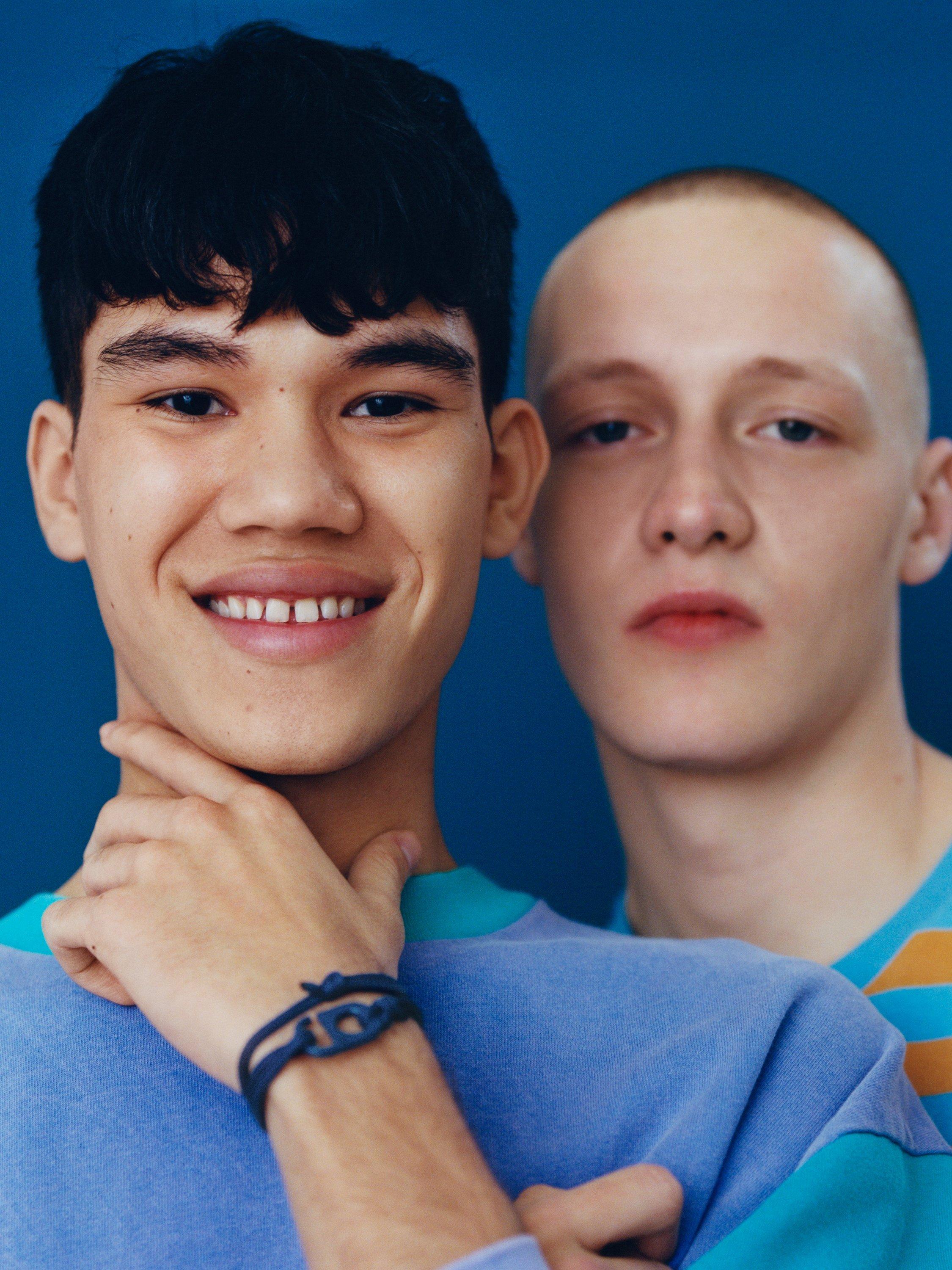 Product image 5 of 5, which shows #TOGETHERBAND UN Goal 17 - Partnerships For The Goals Recycled Plastic Classic Bracelet, Pack of 2, Navy